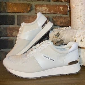 Michael Kors Allie Stride Trainer Optic White Sneakers